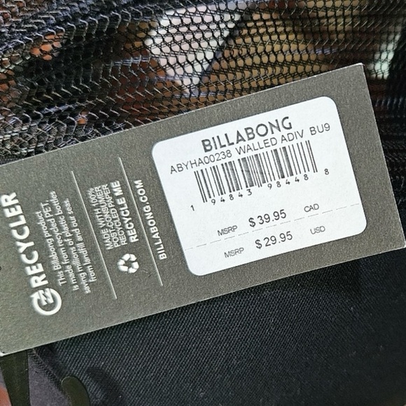 Billabong Adventure Division SnapBack hat - NWOT (new without tags) - recycled - Picture 12 of 12